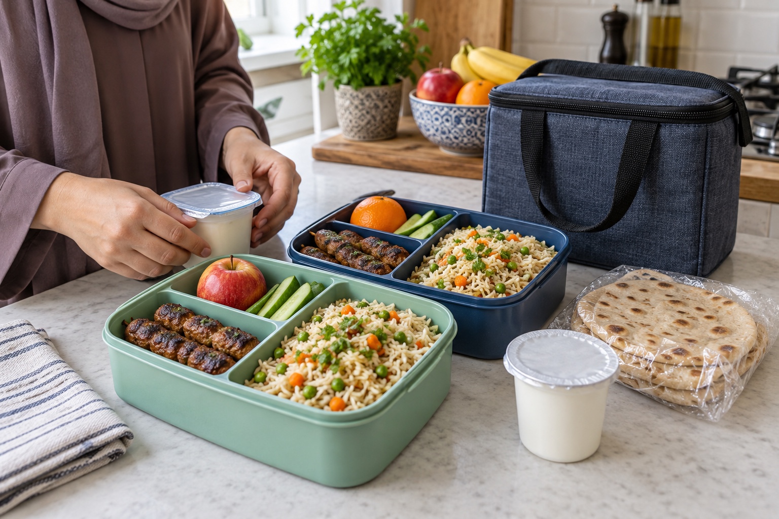 Packing UK Eid leftovers into Monday lunchboxes