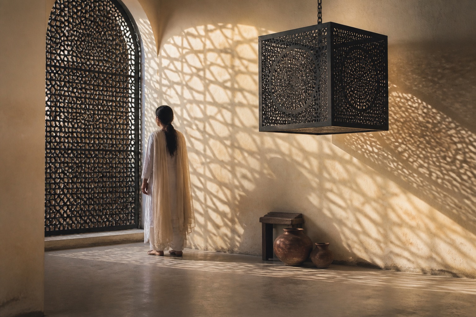 Anila Quayyum Agha: light, shadow, geometry, and migration