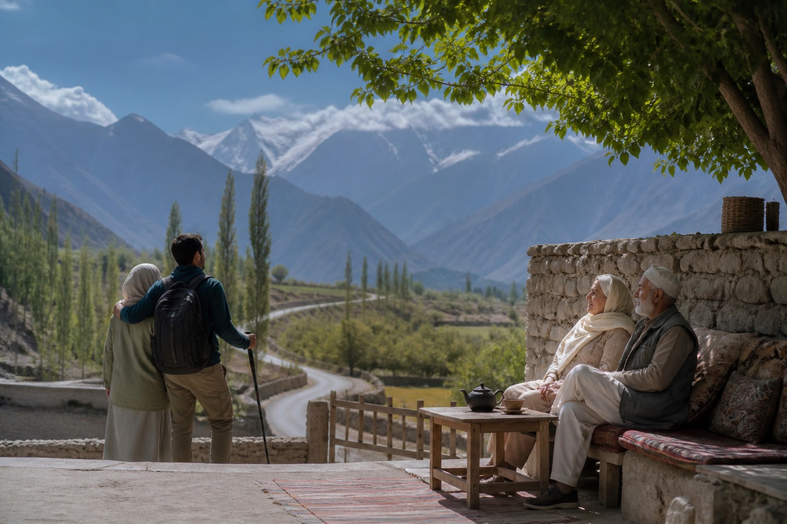 Hunza with parents: altitude, roads, walking, and rest days