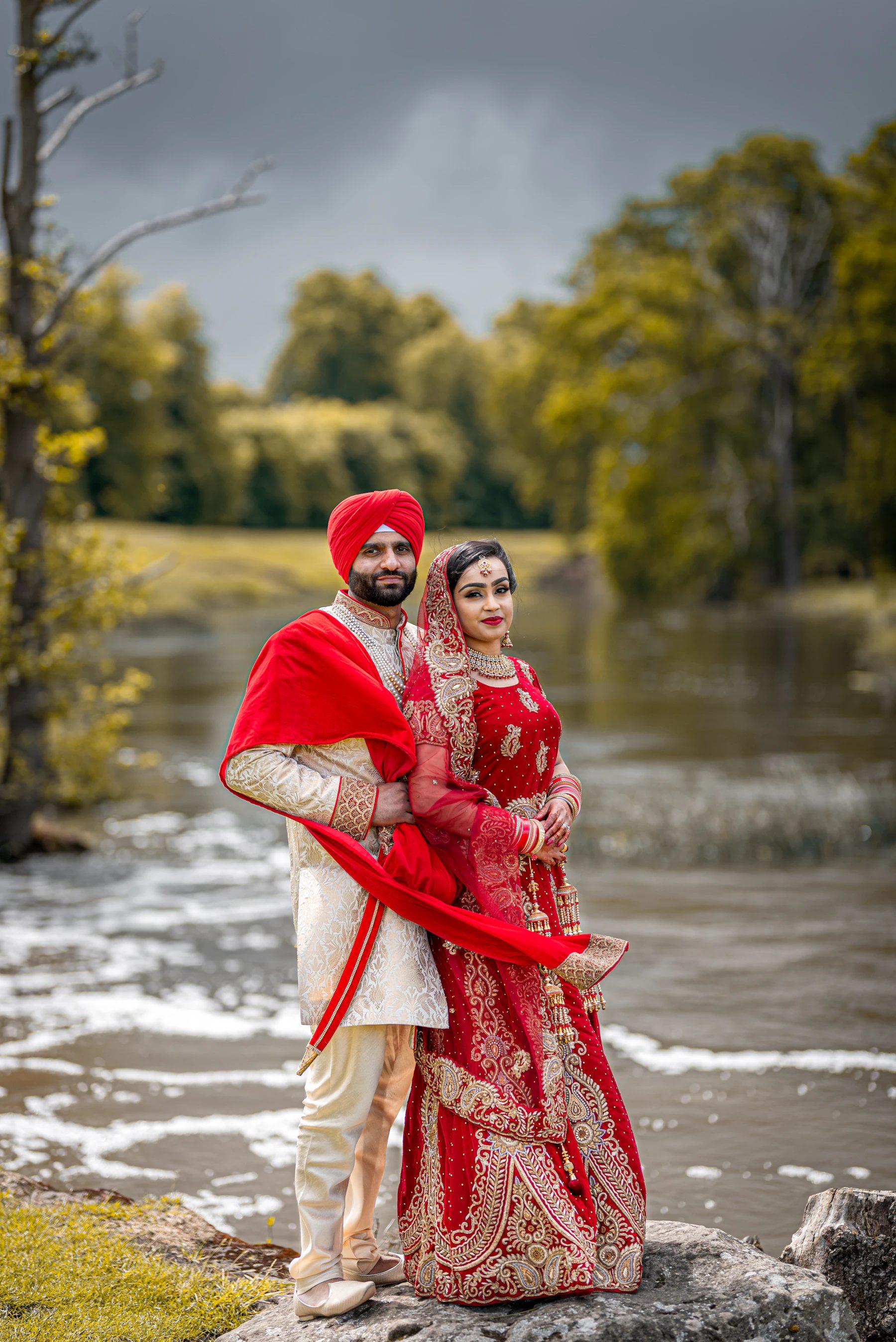 South Asian formal clothing in winter conditions, useful context for event dressing outside Pakistan.
