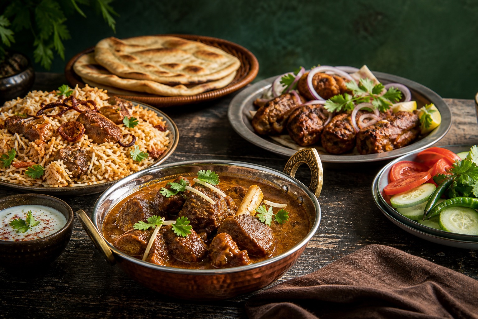 Pakistani beef recipes for curries, kebabs, and rice dishes