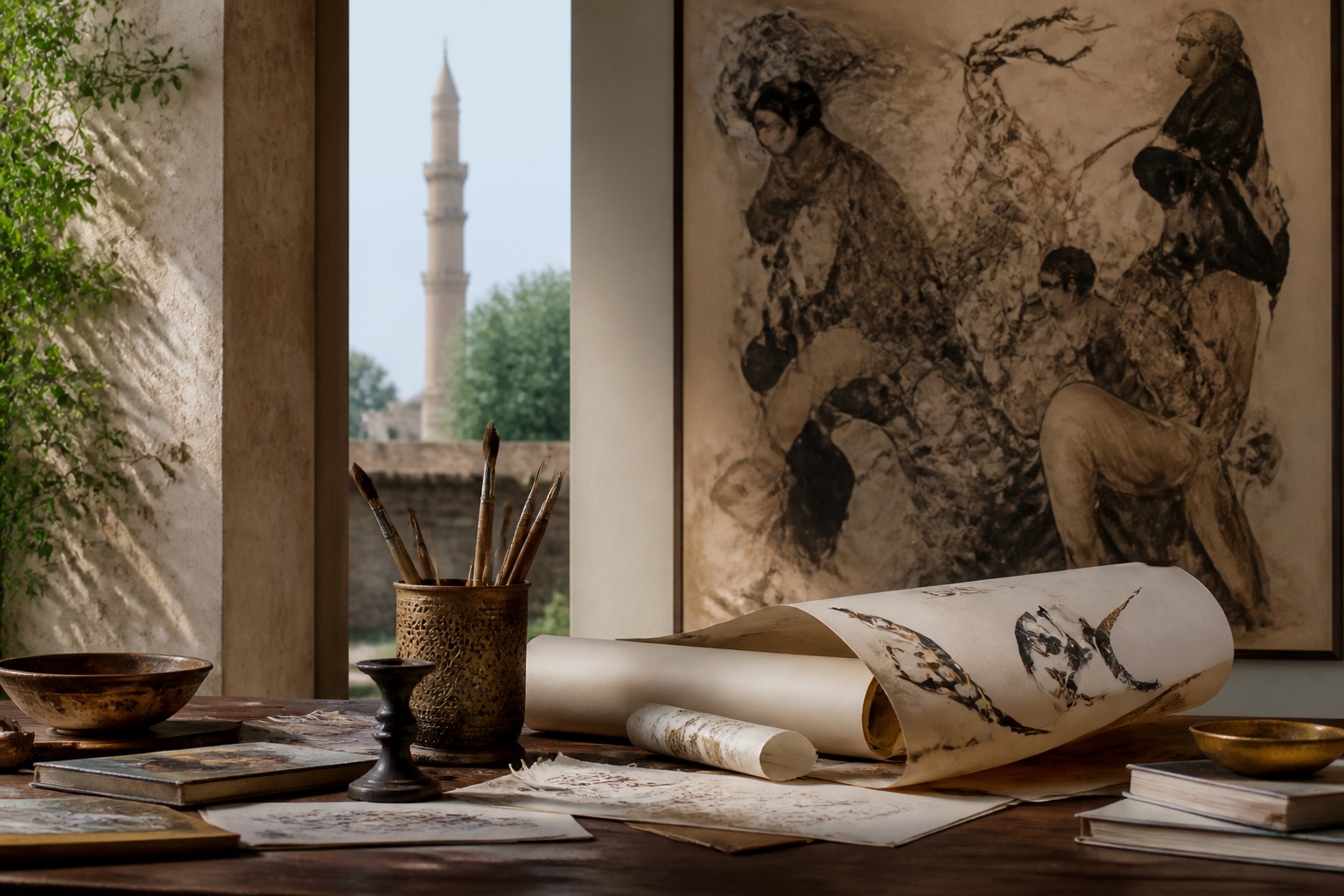 Shahzia Sikander: manuscript traditions, animation, and public art