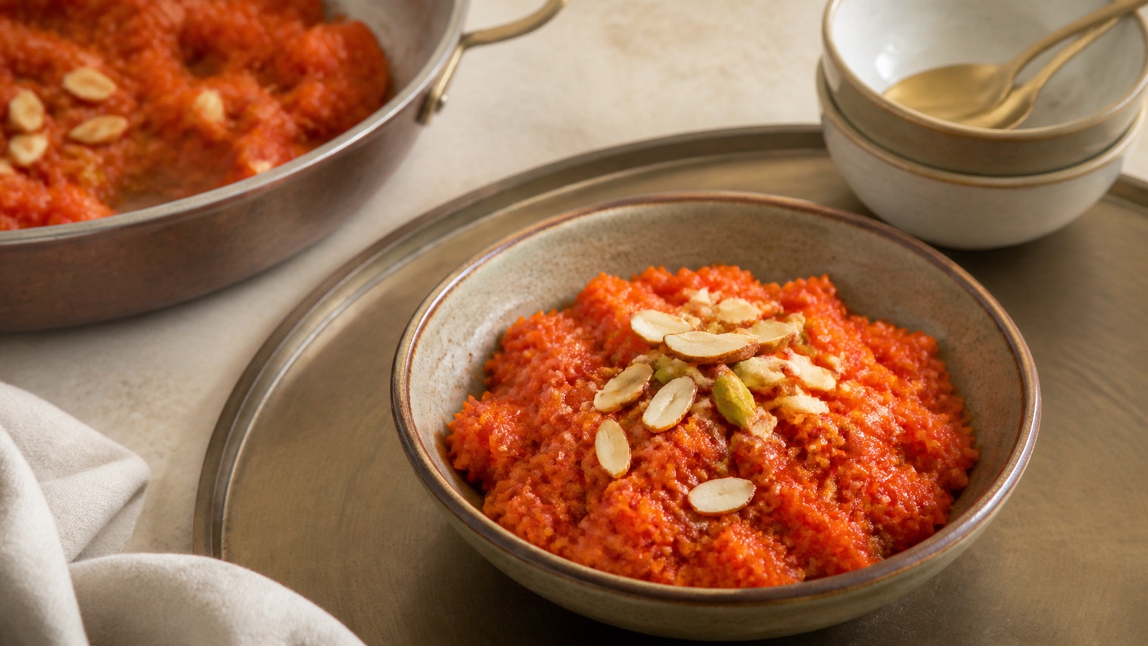 Gajar ka halwa with deep flavour and clean texture