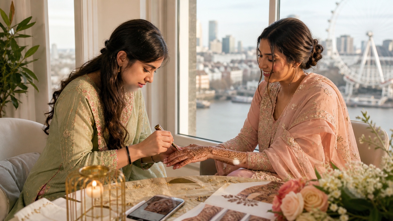 Mehndi artist booking guide for UK and US brides