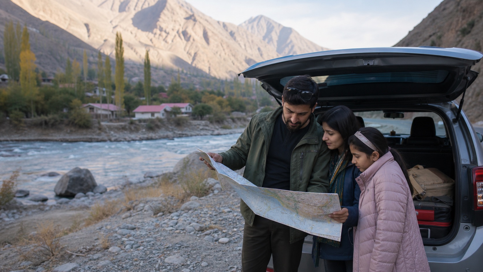 Pakistan road-trip planning: drivers, distances, and daylight