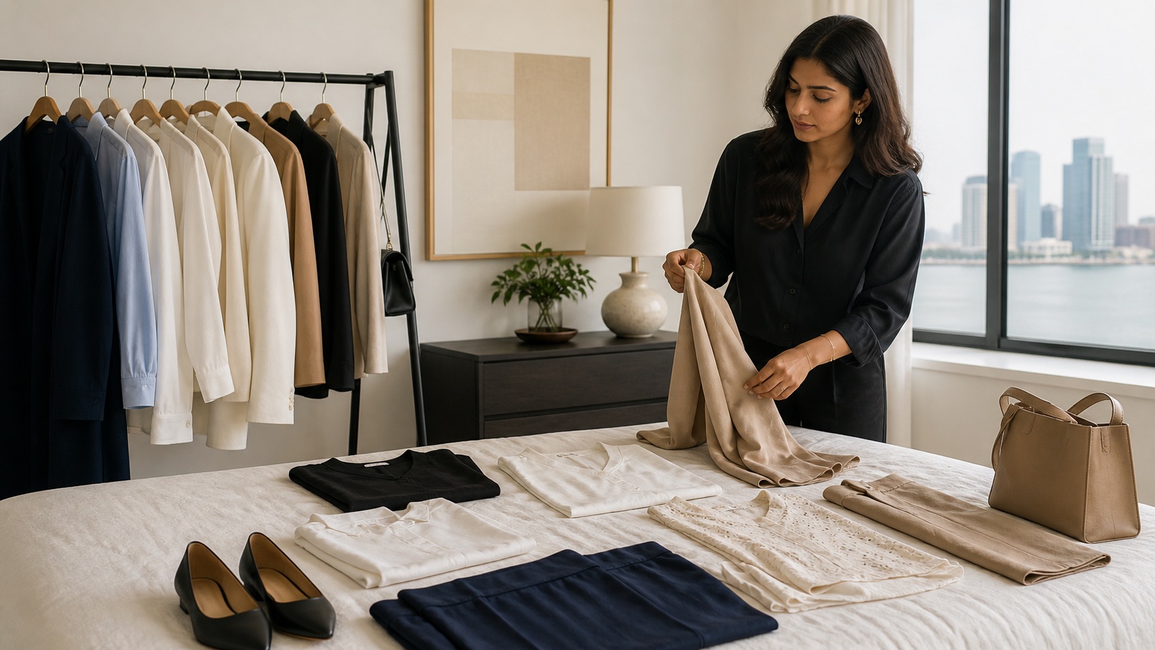 Pakistani capsule wardrobe for the American workweek