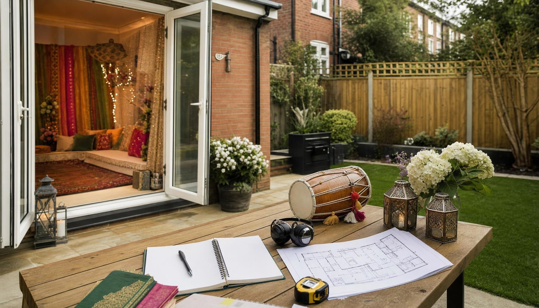 Planning a UK dholki without neighbour noise complaints