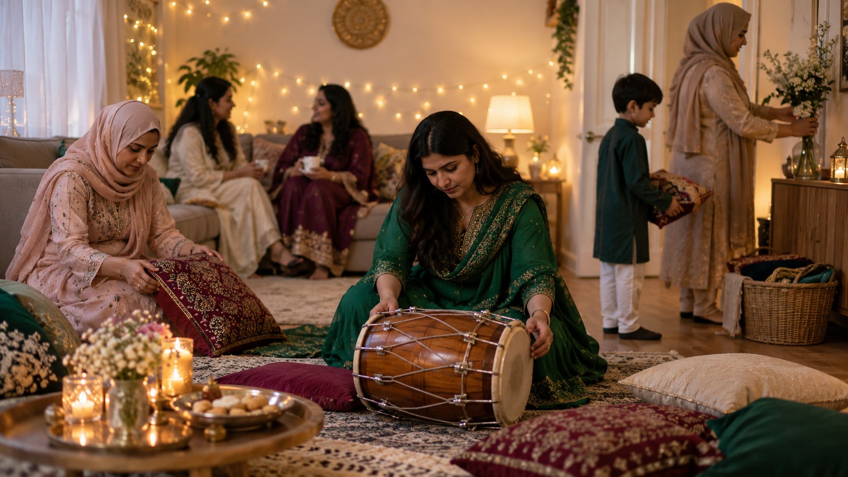 Planning a US baby shower that includes dholki energy without noise fines