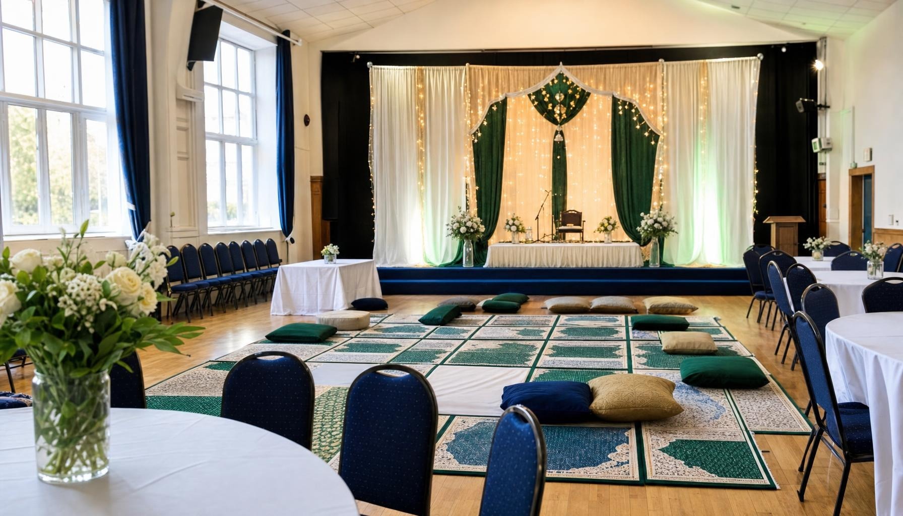 Renting a UK hall for milad without AV surprises