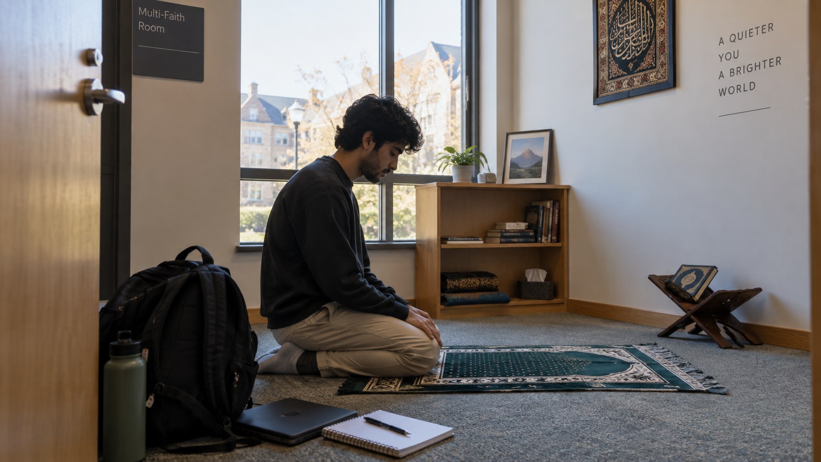 Setting up a small prayer / guest corner in a UK terrace house