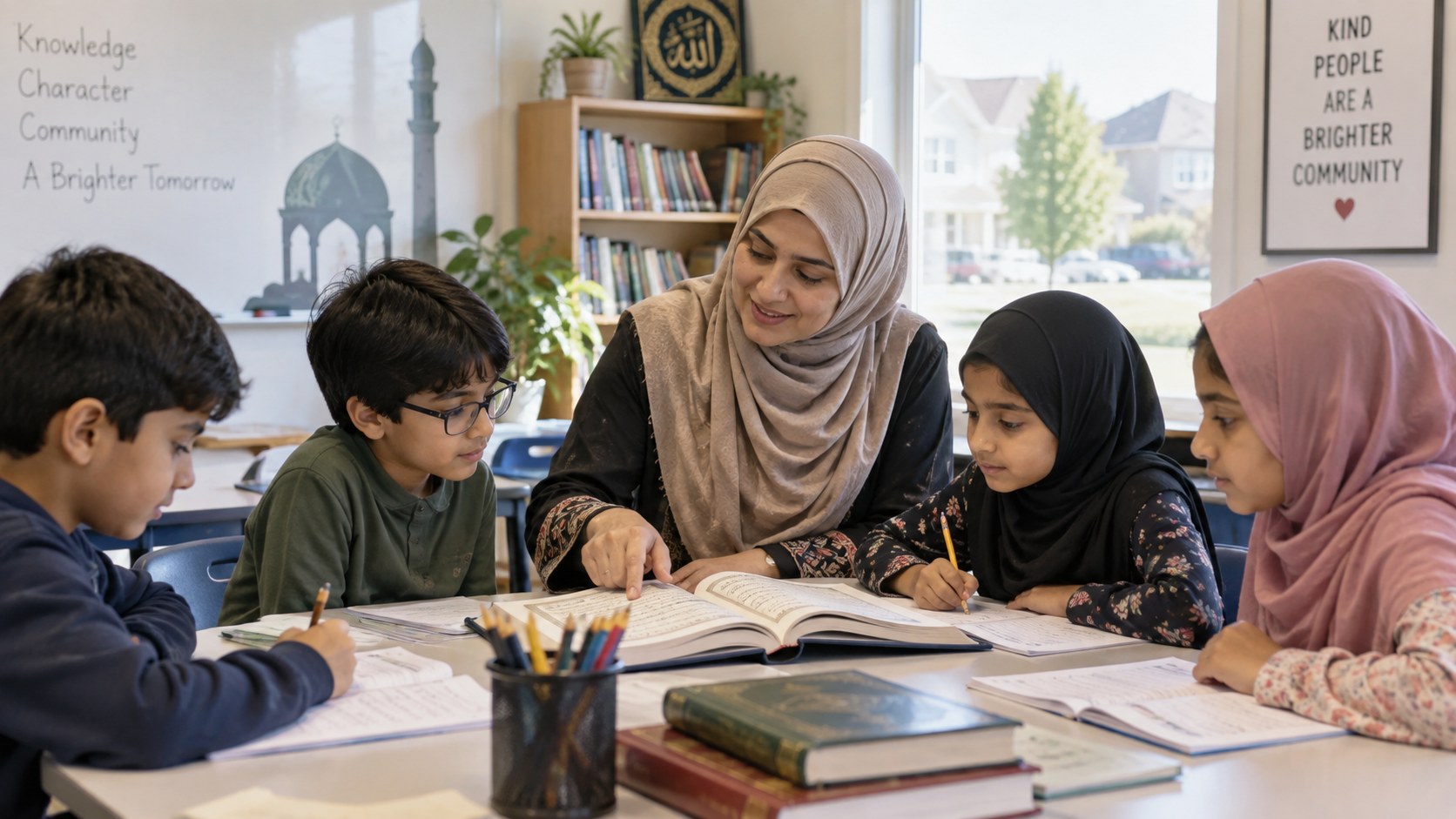 Teaching kids naat practice at home in Britain