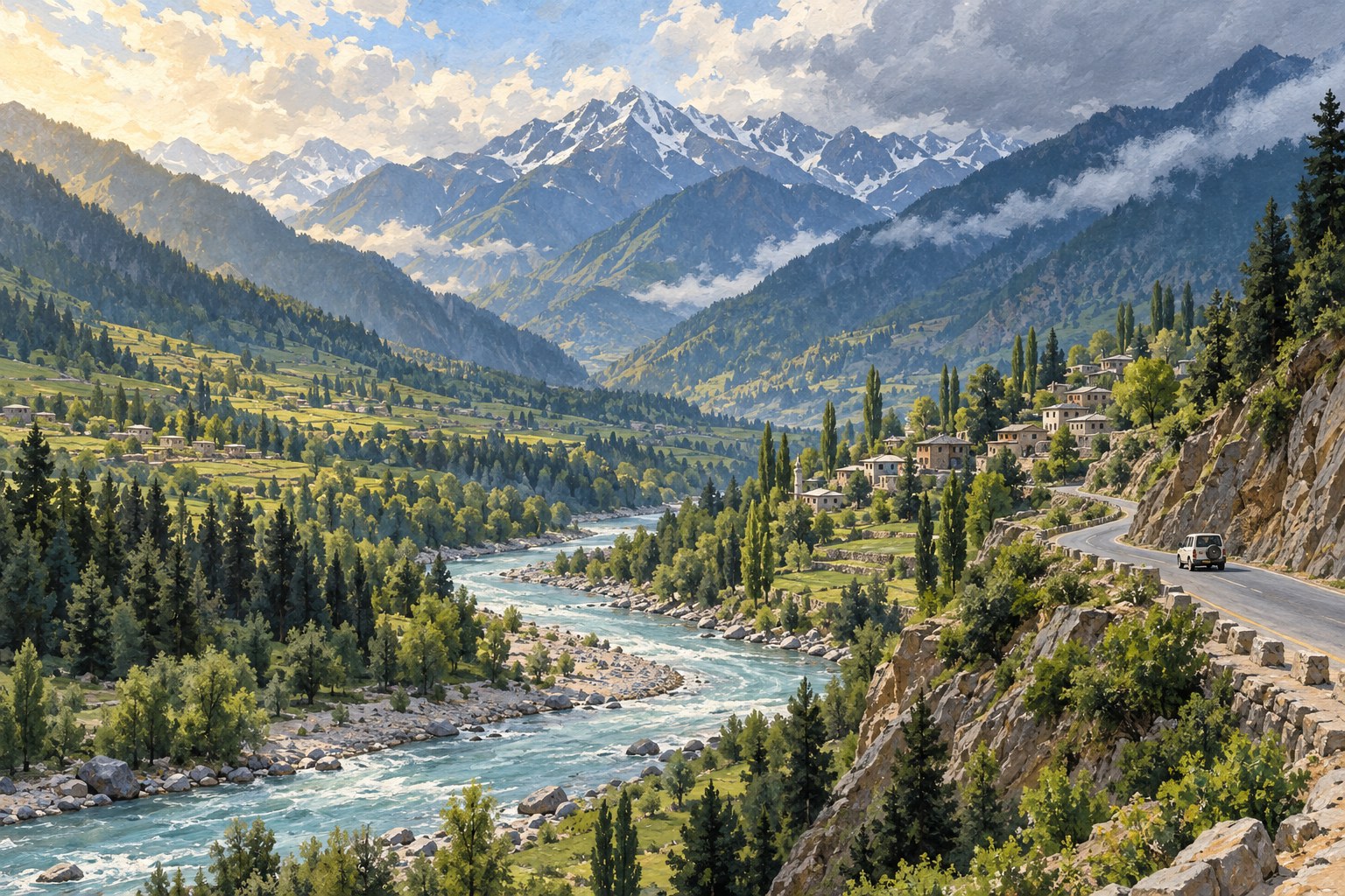 The Karakoram Highway, without the influencer itinerary