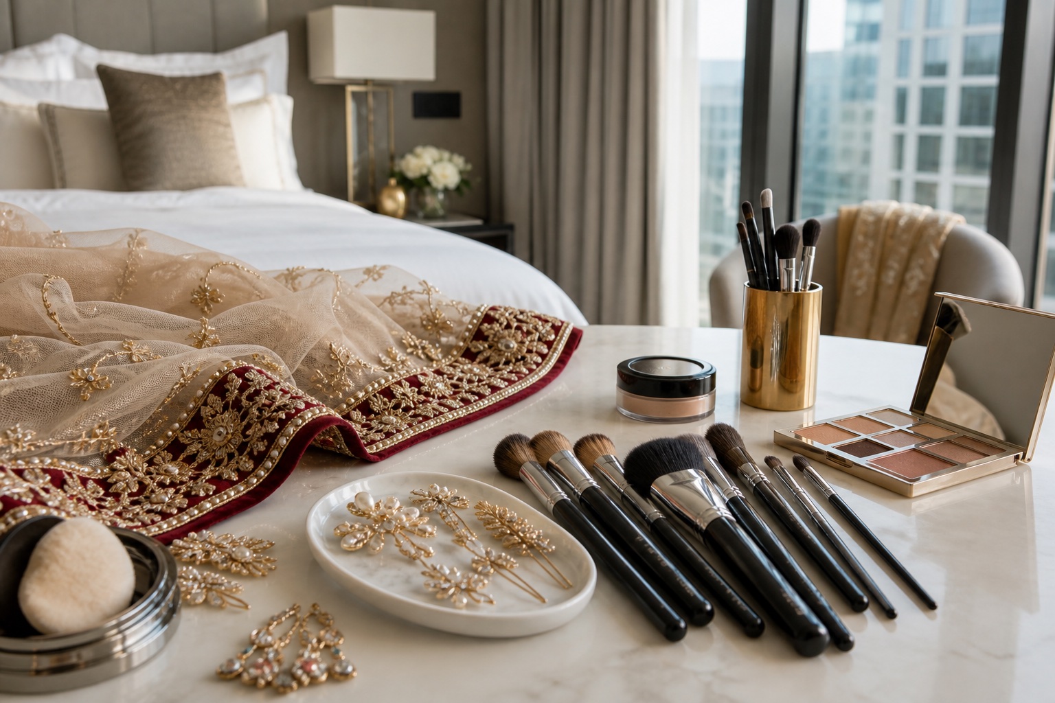 UK hair and makeup teams for Pakistani brides