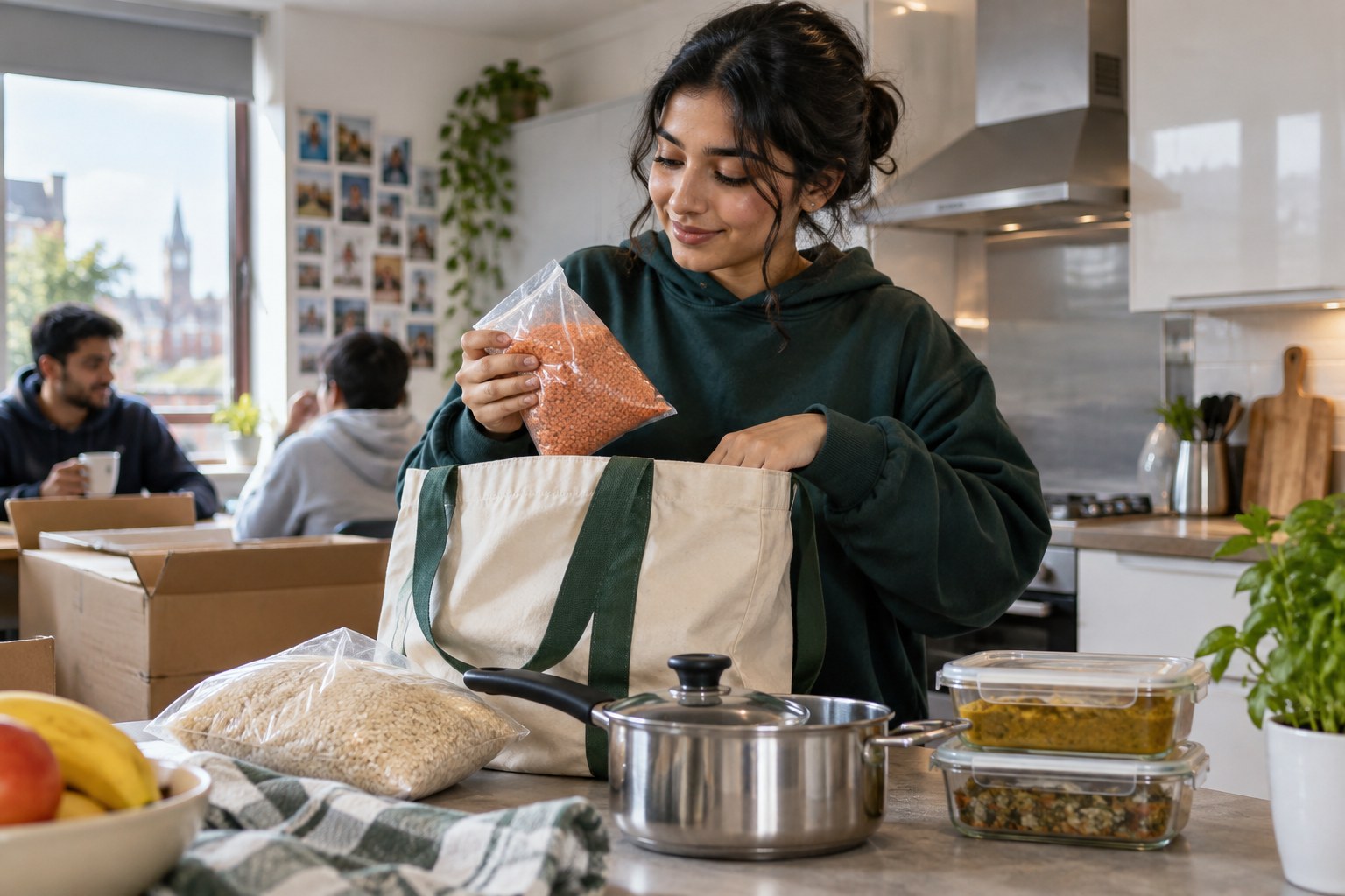 UK university fresher week food for Pakistani households